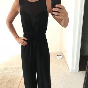 BCBG black jumpsuit XS